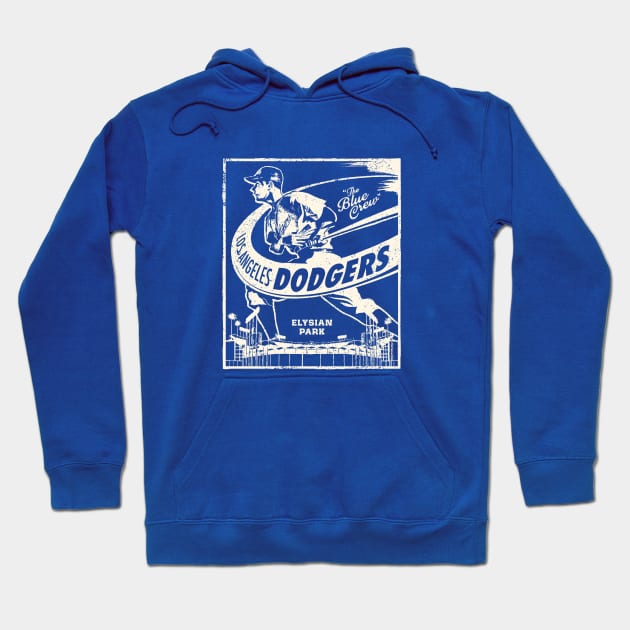 Vintage Dodger Batter by Buck Tee Hoodie by Buck Tee